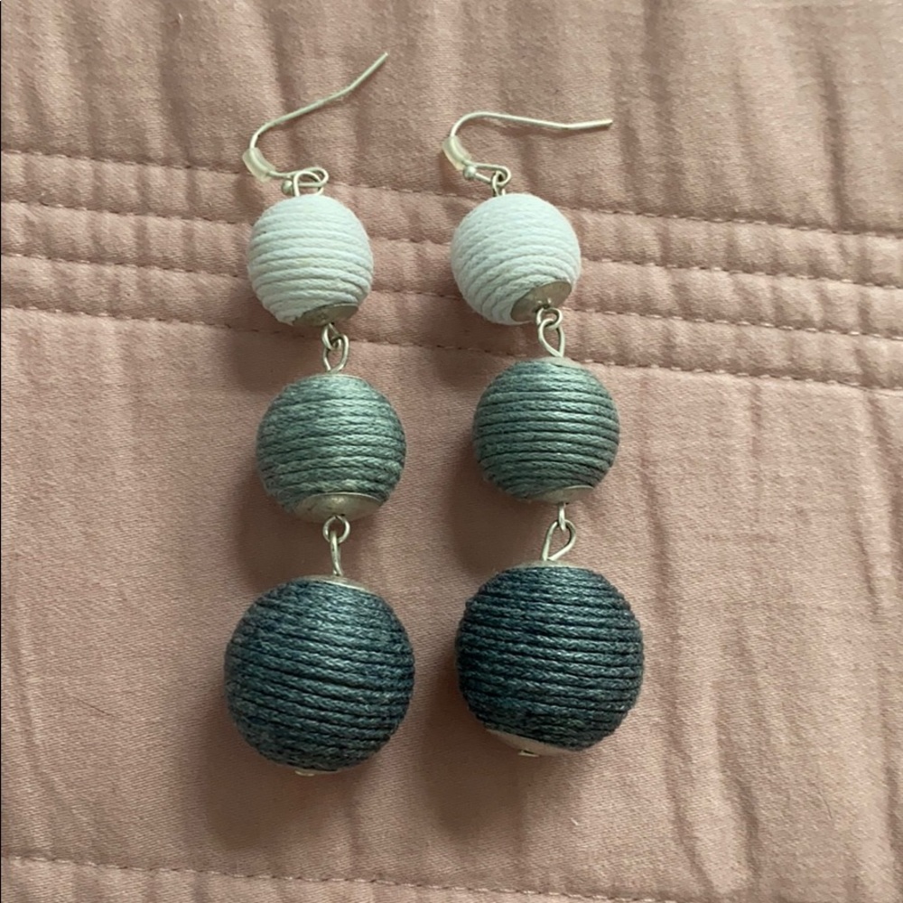 3 ball dangle earrings